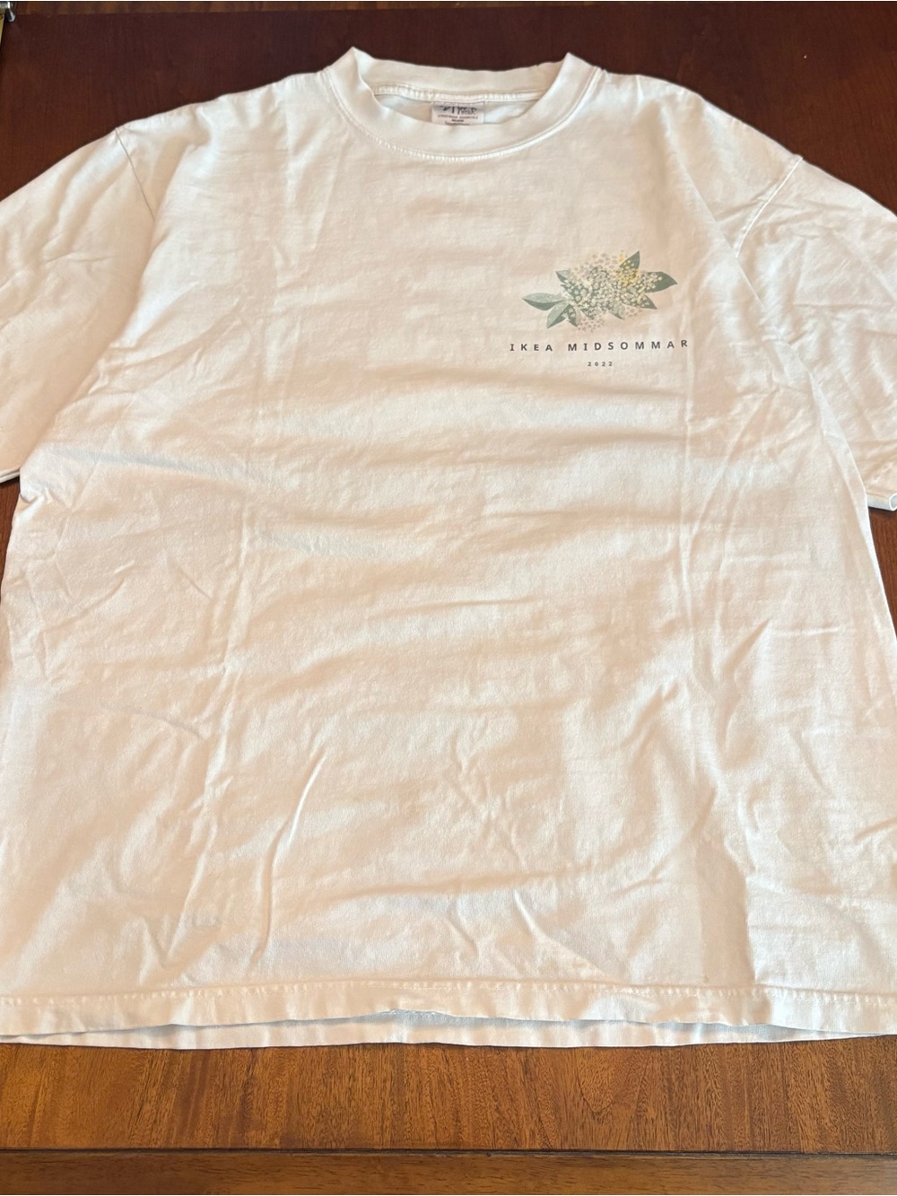 IKEA White Midsommar Floral Graphic Short Sleeve Tee